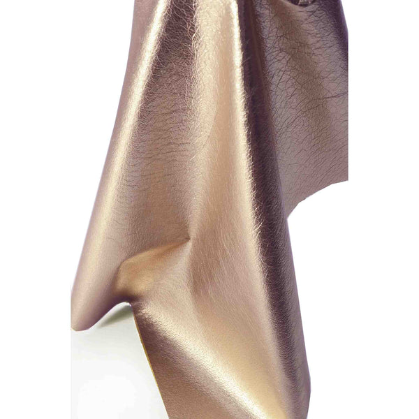 Iced Pink Metallic Foil Leather from Identity Leathercraft