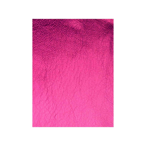 Load image into Gallery viewer, Swatch showing Magenta Pink  metallic leather
