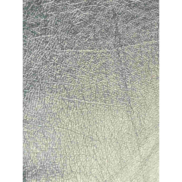 Silver Metallic Foil Leather