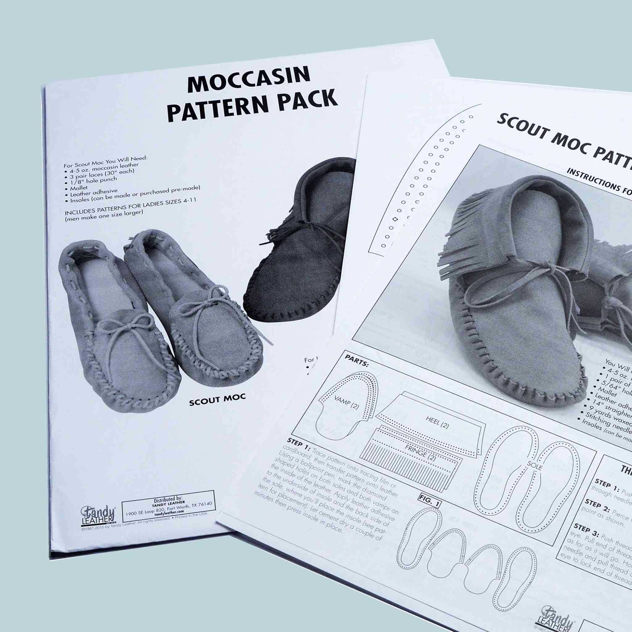 Moccasin Pattern Pack from Identity Leathercraft