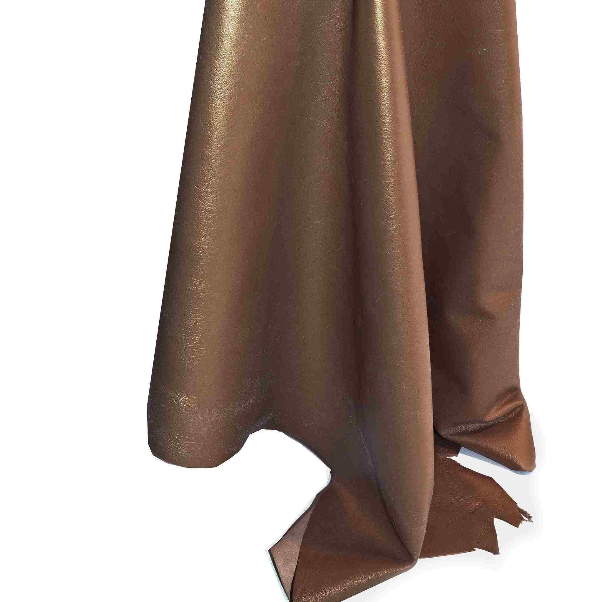 Bronze Pearlised Lamb Clothing Leather from Identity Leathercraft