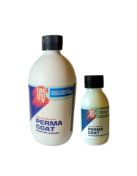 Permacoat heat and water resistant finish for leather craft projects