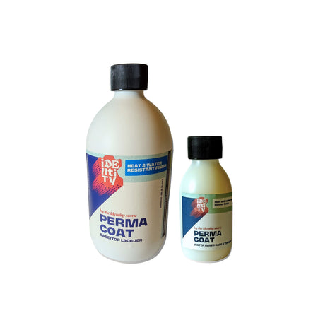 Permacoat heat and water resistant finish for leather craft projects