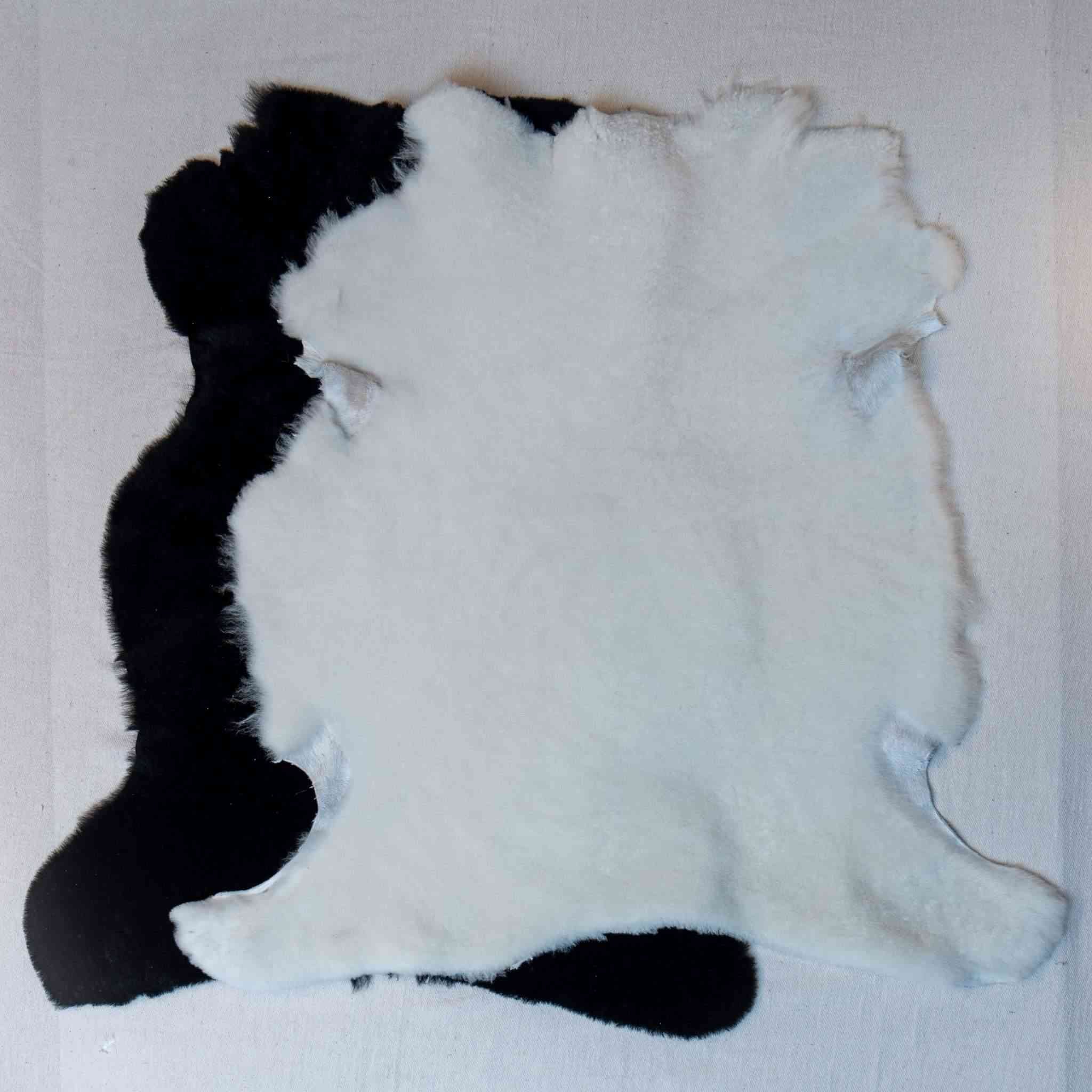 Natural wool sheepskin, with a short pile making them ideal for use as rugs, dog blankets, shoe, boot, or glove linings. They also make a good padded lining for making gadget cases.