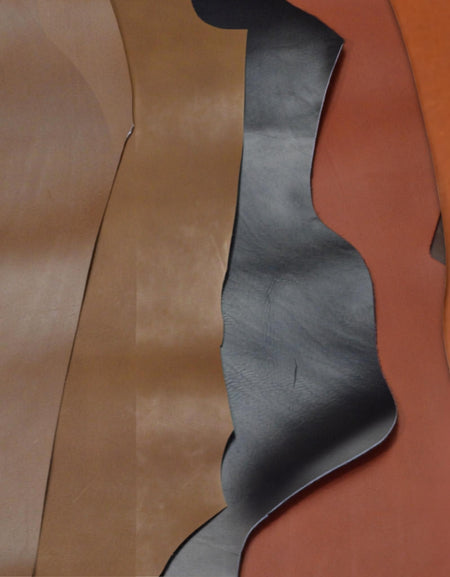 Firm Calf leather, sustainable sourced offcut piece approx. 4sf from Identity Leathercraft