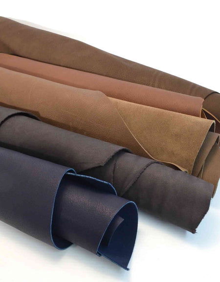 Soft Calf leather remnant piece from Identity Leathercraft, ideal for pouches, repairs, moccasins