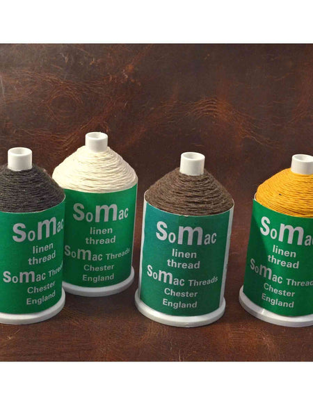 Fine unwaxed linen thread for hand stitching