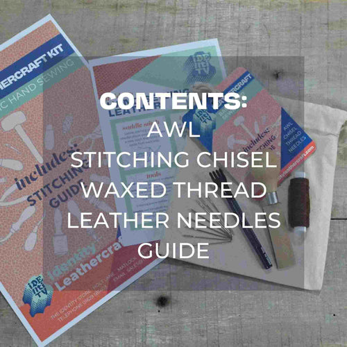 Load image into Gallery viewer, This useful pack will give you a start for hand sewing leather and is ideal for small beginner projects such as card cases, keyrings, and also ideal for repairs
