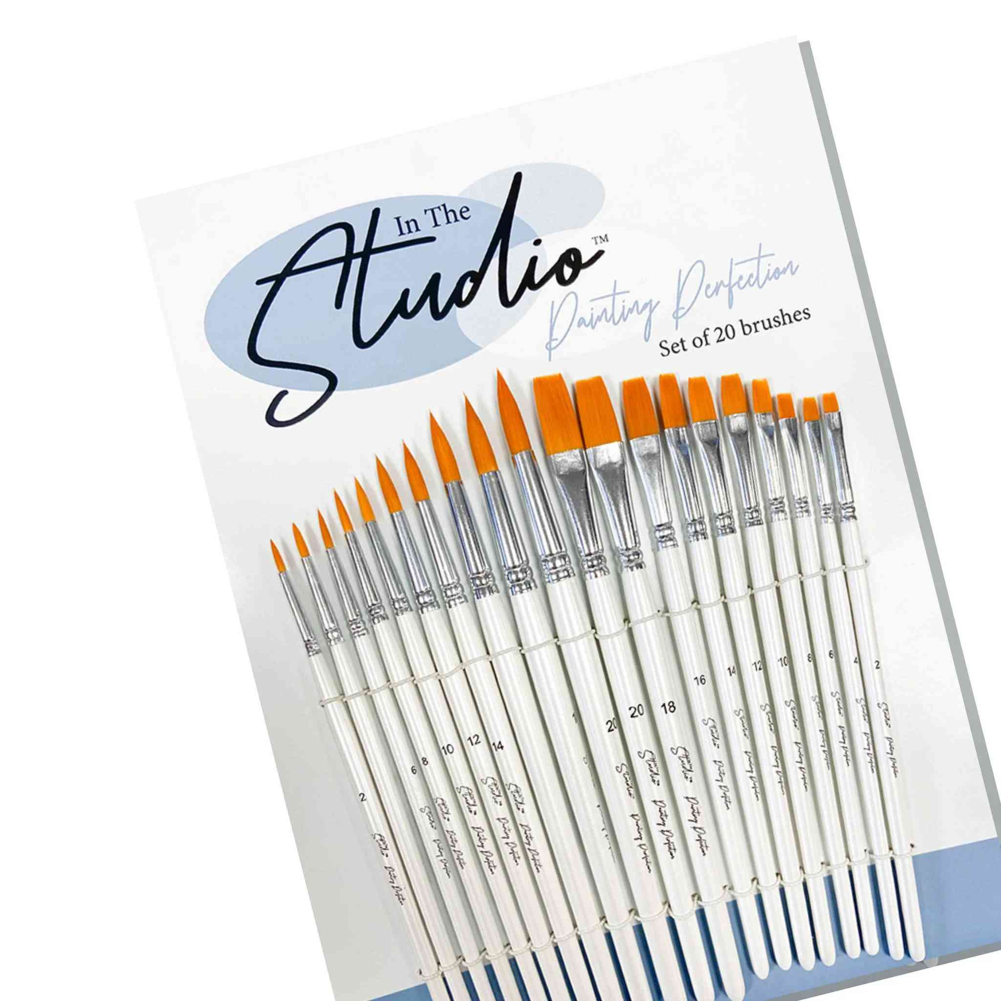 This set of 20 brushes includes 10 flat head brushes and 10 round head brushes to give a broad range of painting options for your leathercraft projects.