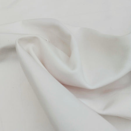 Soft white lightweight leather 0.4-0.6mm., aniline, will dye and marble, ideal for corsetry, pouches, bridal, cos-play and more