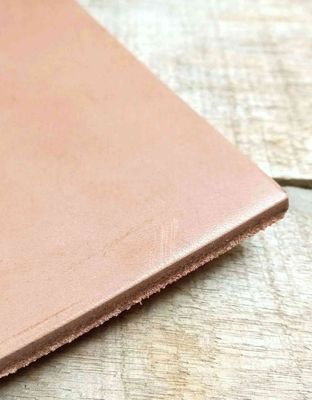 Compressed veg tan  bend for shoe soles from Identity Leathercraft