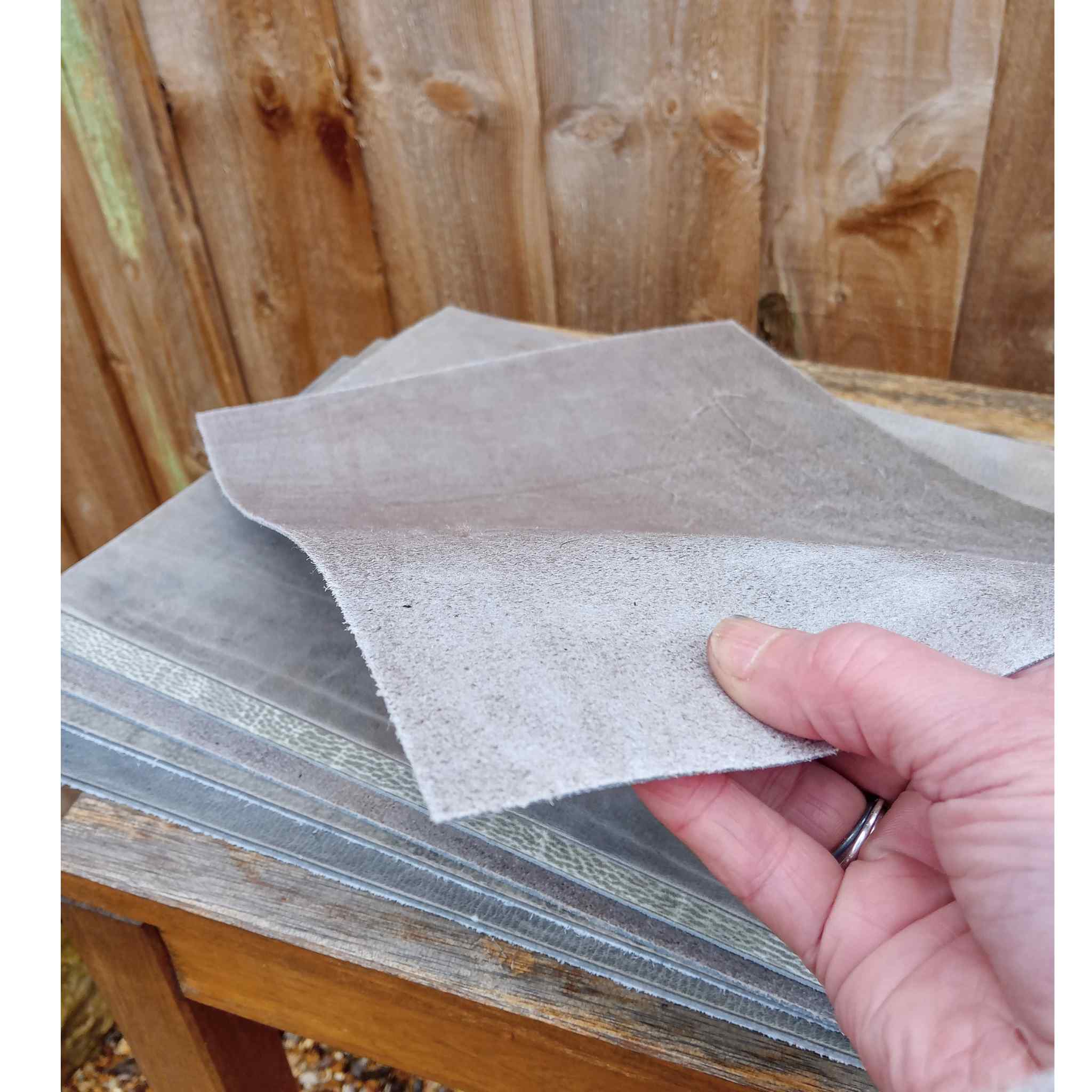 A3 cut leather pieces that can be shaped with heat...