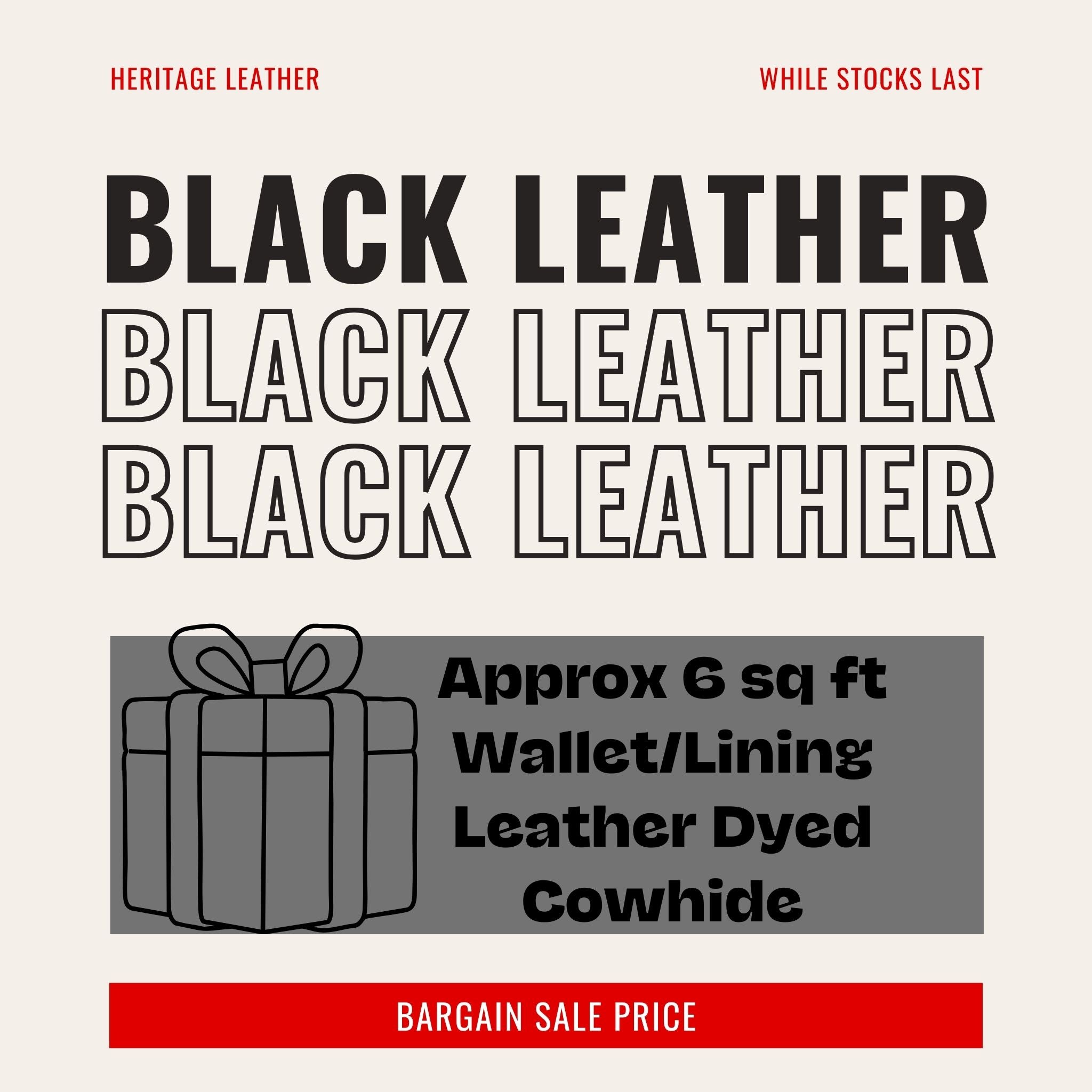 Bargain Black Leather - Lightweight