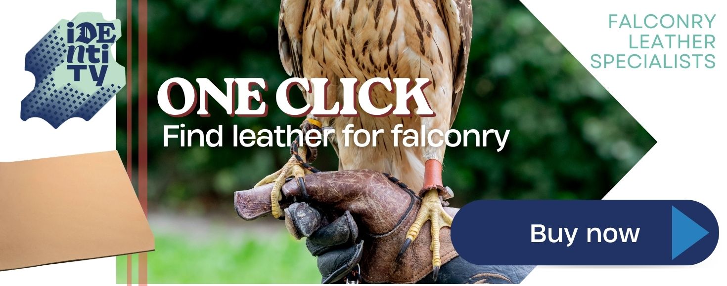 find leather suitable for falconry jesses, anklets, gauntlets, and other falconry furniture - UKs number one specialist leather supplier