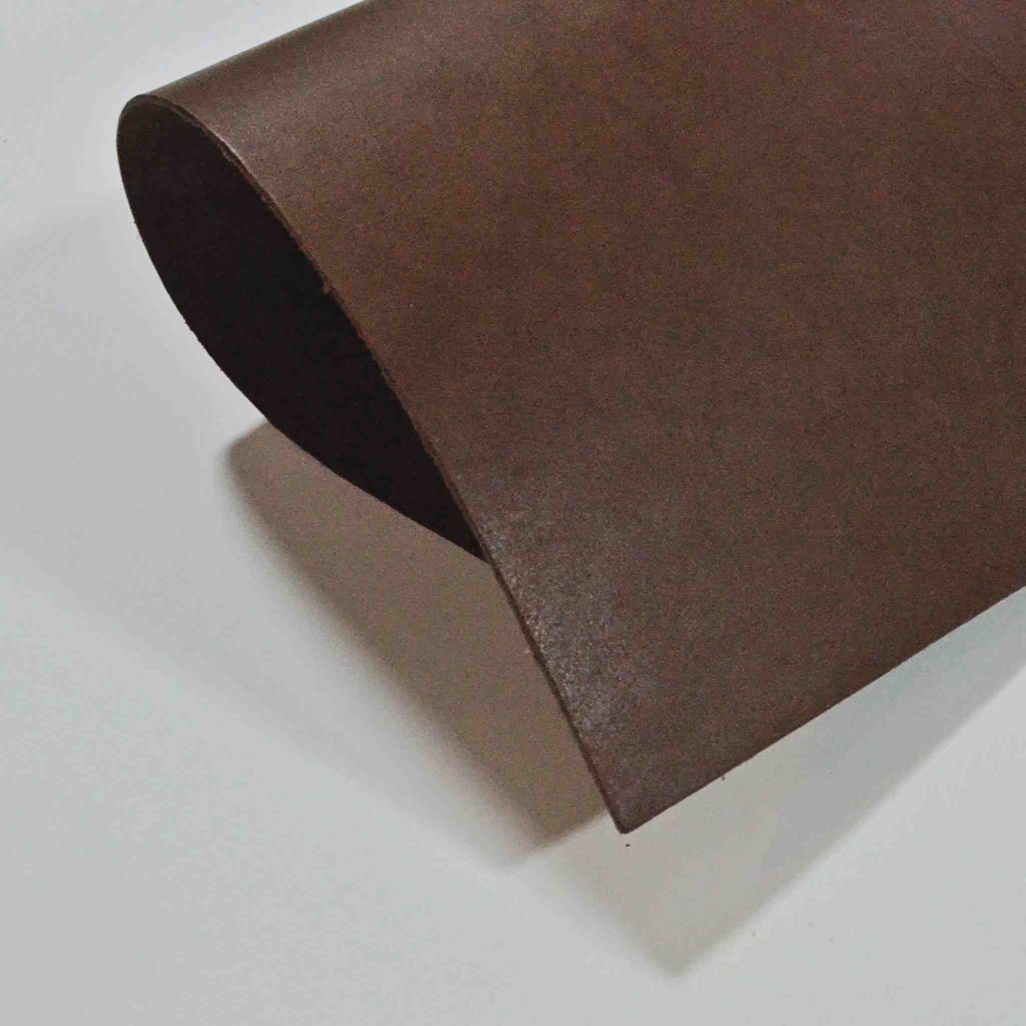 Dyed brown vegetable tanned kangaroo leather ideal for falconry, wallet making and more