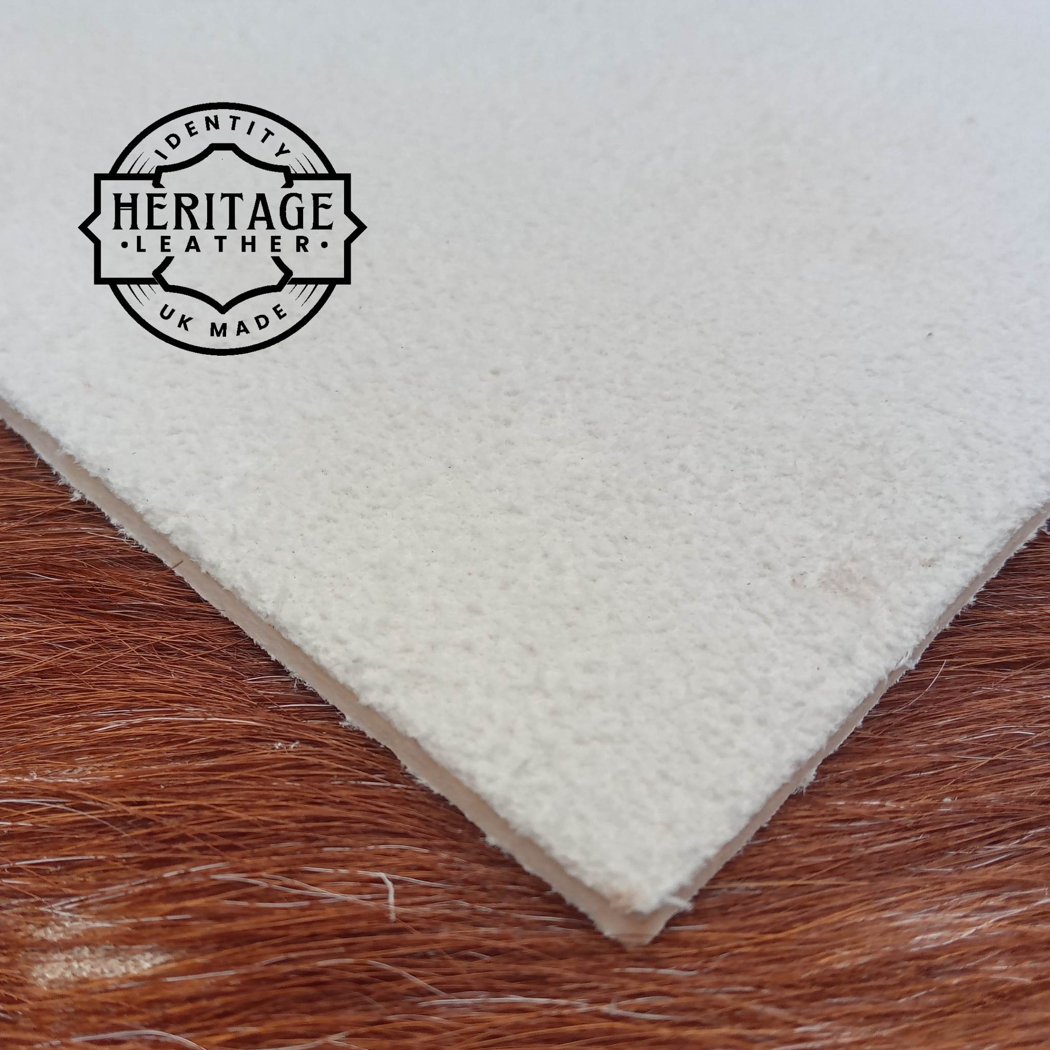 Part of our new Heritage Leather collection - we now have in stock the speciality alum tanned white leather typically used for Napleonic re-enactment at bargain prices.