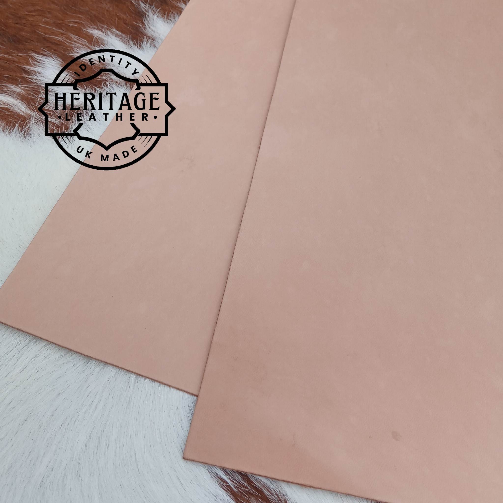 Authentic, heritage UK tanned leather for a more mellow feel. It has subtle characteristics and will dye, colour and polish to give a lovely effect, ideal for card cases, wallets, and small leather craft projects