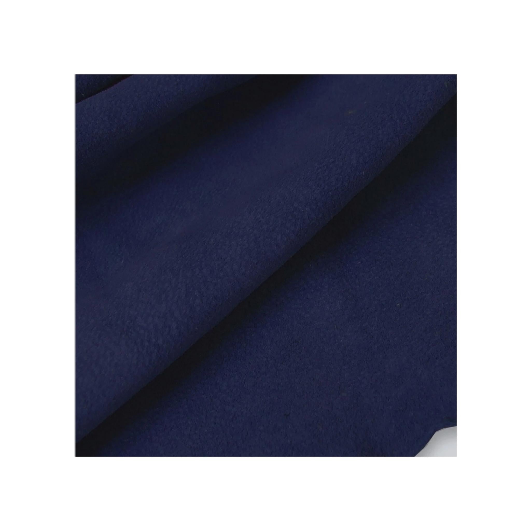 Deep classic navy soft suede leather ideal for machine sewing clothing, skirts, jackets, purses, for lining bags and more - from Identity Leathercraft