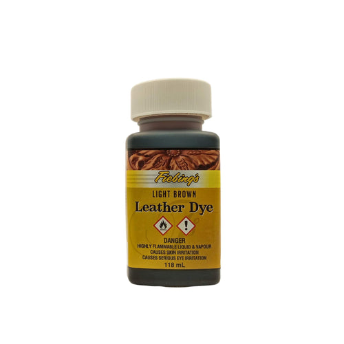 Load image into Gallery viewer, Dye your leathercraft projects with this Fiebing&#39;s solvent based leather dye - Light Brown
