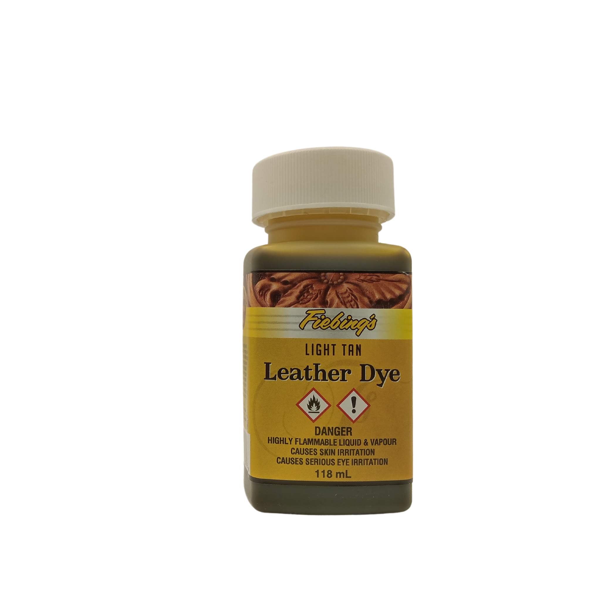 Dye your leathercraft projects with this Fiebing's solvent based leather dye - Light Tan
