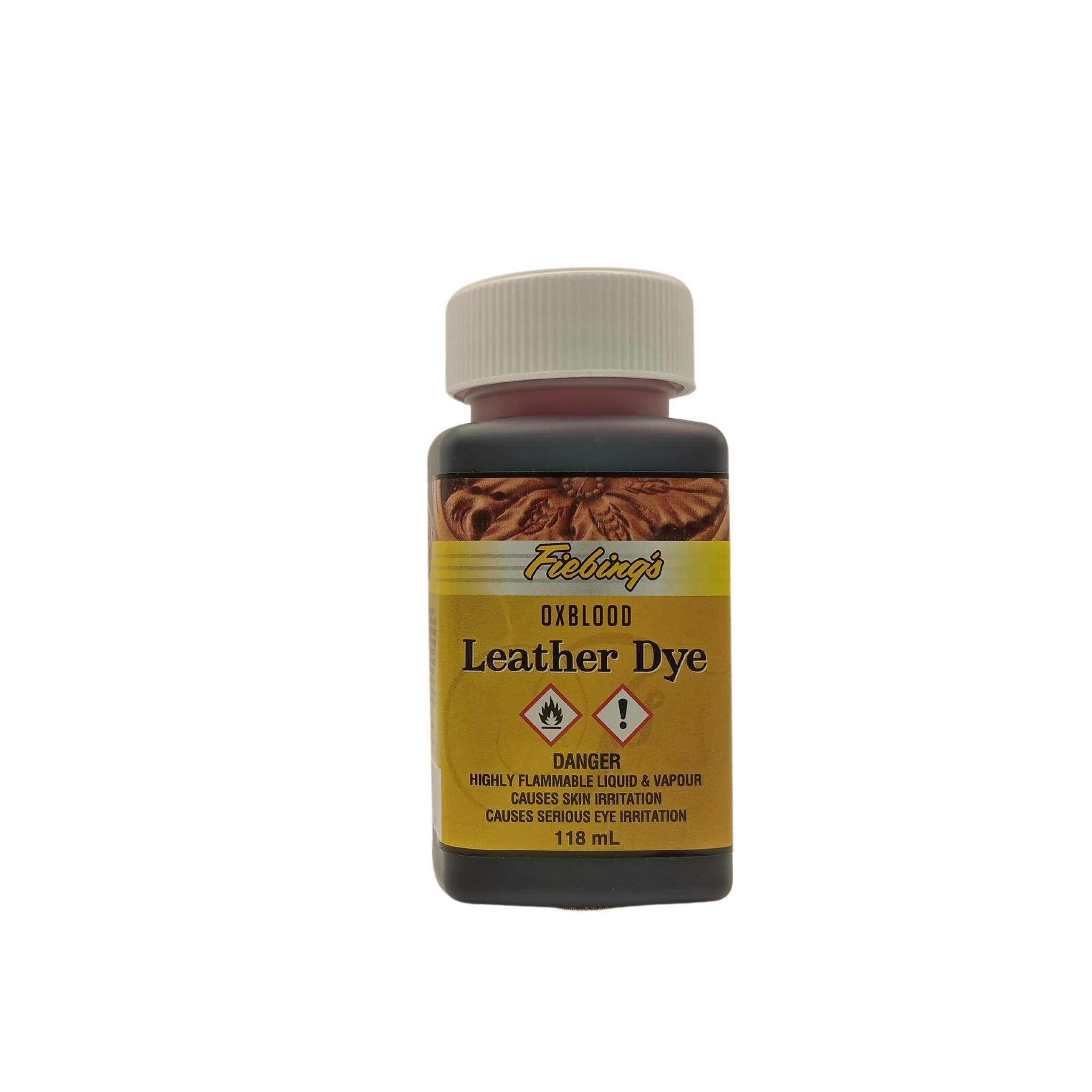 Dye your leathercraft projects with this Fiebing's solvent based leather dye - Oxblood