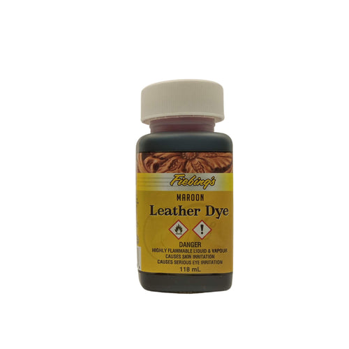 Load image into Gallery viewer, Dye your leathercraft projects with this Fiebing&#39;s solvent based leather dye - Maroon
