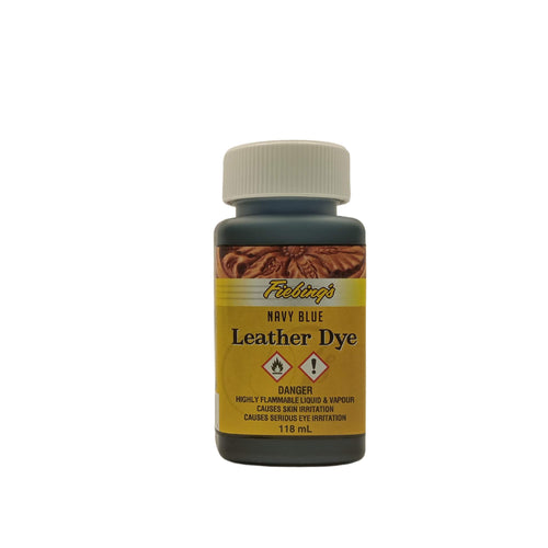 Load image into Gallery viewer, Dye your leathercraft projects with this Fiebing&#39;s solvent based leather dye - Navy Blue
