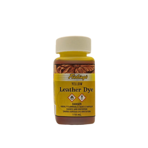 Load image into Gallery viewer, Dye your leathercraft projects with this Fiebing&#39;s solvent based leather dye - Yellow
