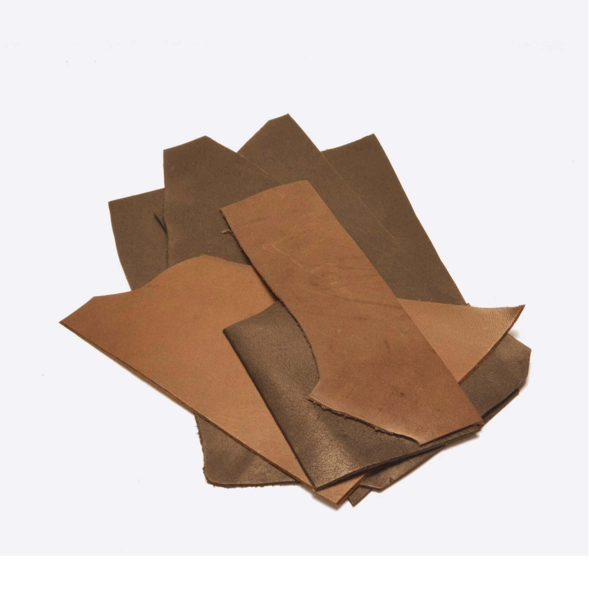 Brown Veg Tan Kangaroo Pieces Bag