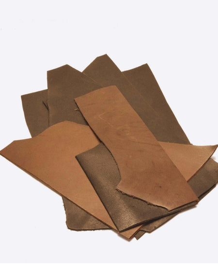 Brown Veg Tan Kangaroo Pieces Bag