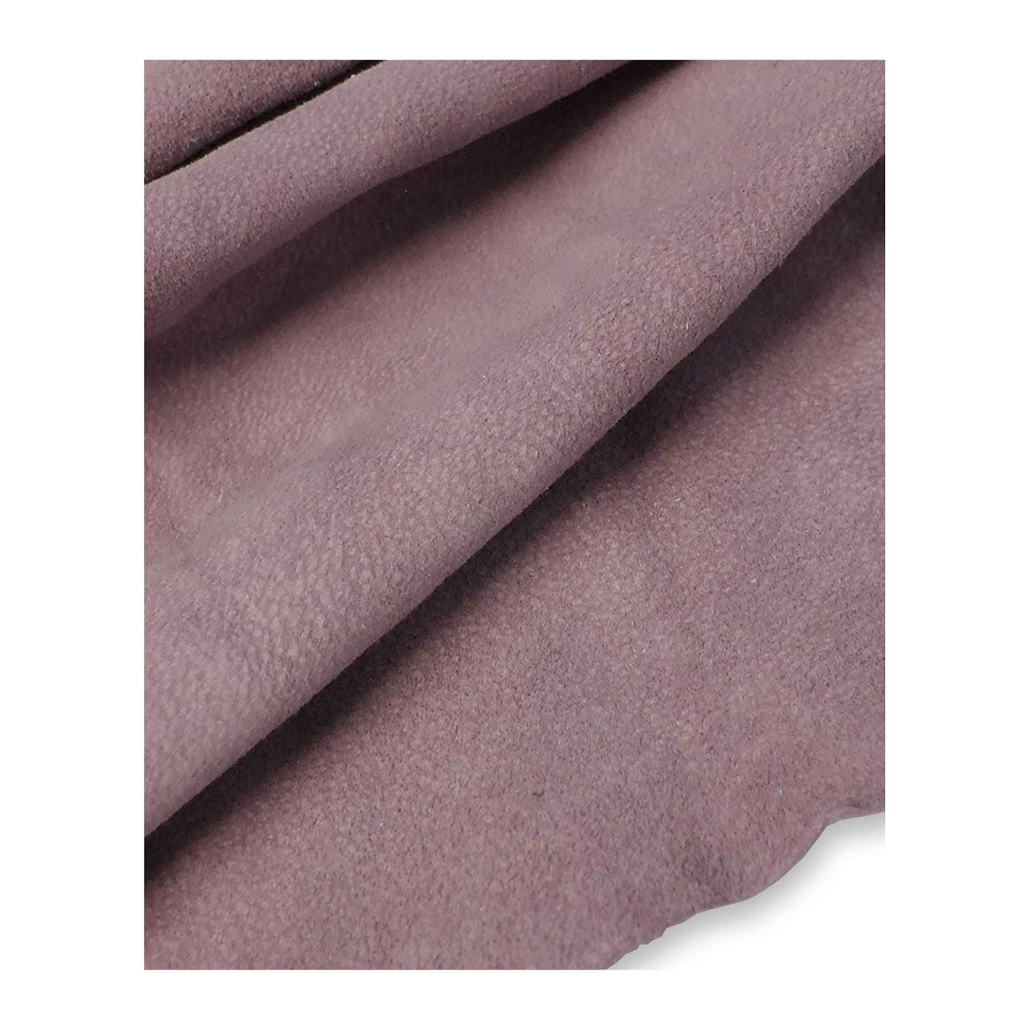 Soft suede in subtle lilac mauve colour, easy to machine sew, ideal for clothing, linings, and jewellery