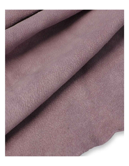 Soft suede in subtle lilac mauve colour, easy to machine sew, ideal for clothing, linings, and jewellery