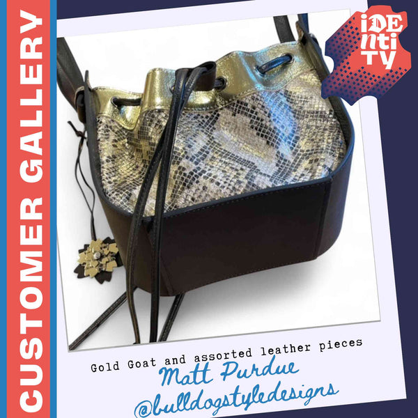 Heritage Metallic Gold Goat Leather