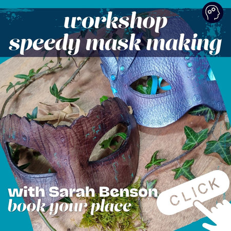 A quick introduction to mask making and the new Heat-Form Leather. Choose from one of 3 designs and shape, colour and paint your own mask, made to fit!