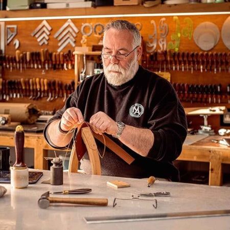 Author and leatherwork expert Nigel Armitage or Armitage Leather