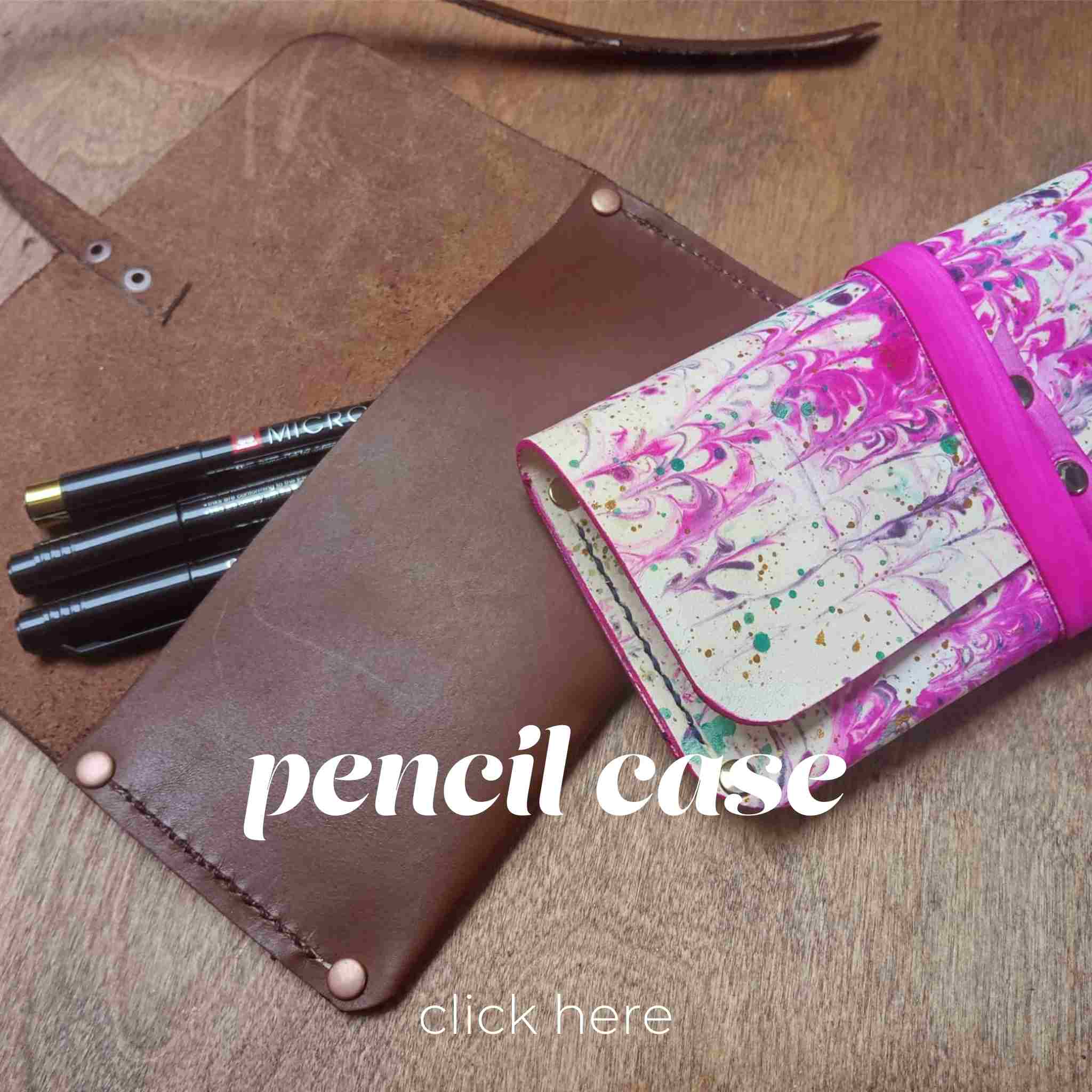 Free project from Identity Leathercraft - simple leather pencil or glasses case/pouch