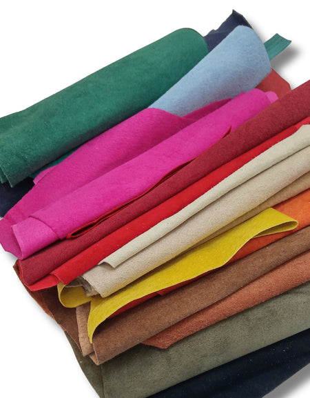 Soft Suedes Leather Pieces - Colours