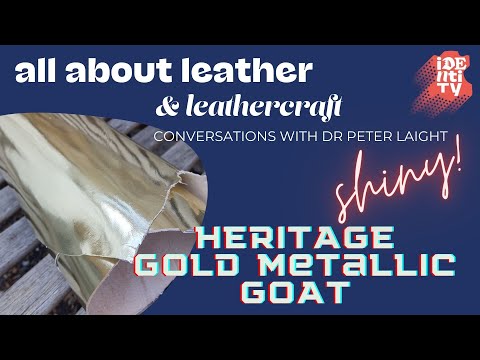 Load and play video in Gallery viewer, Heritage Metallic Gold Goat Leather
