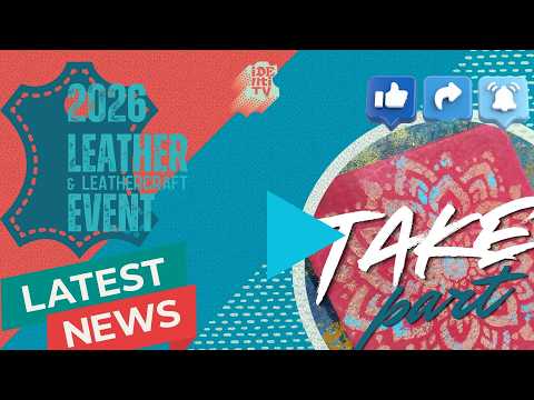 Load and play video in Gallery viewer, Take part - FREE leather tiles - decorate one and return for our customer tile gallery wall at the 2026 Celebration of Leather and Leathercraft Event
