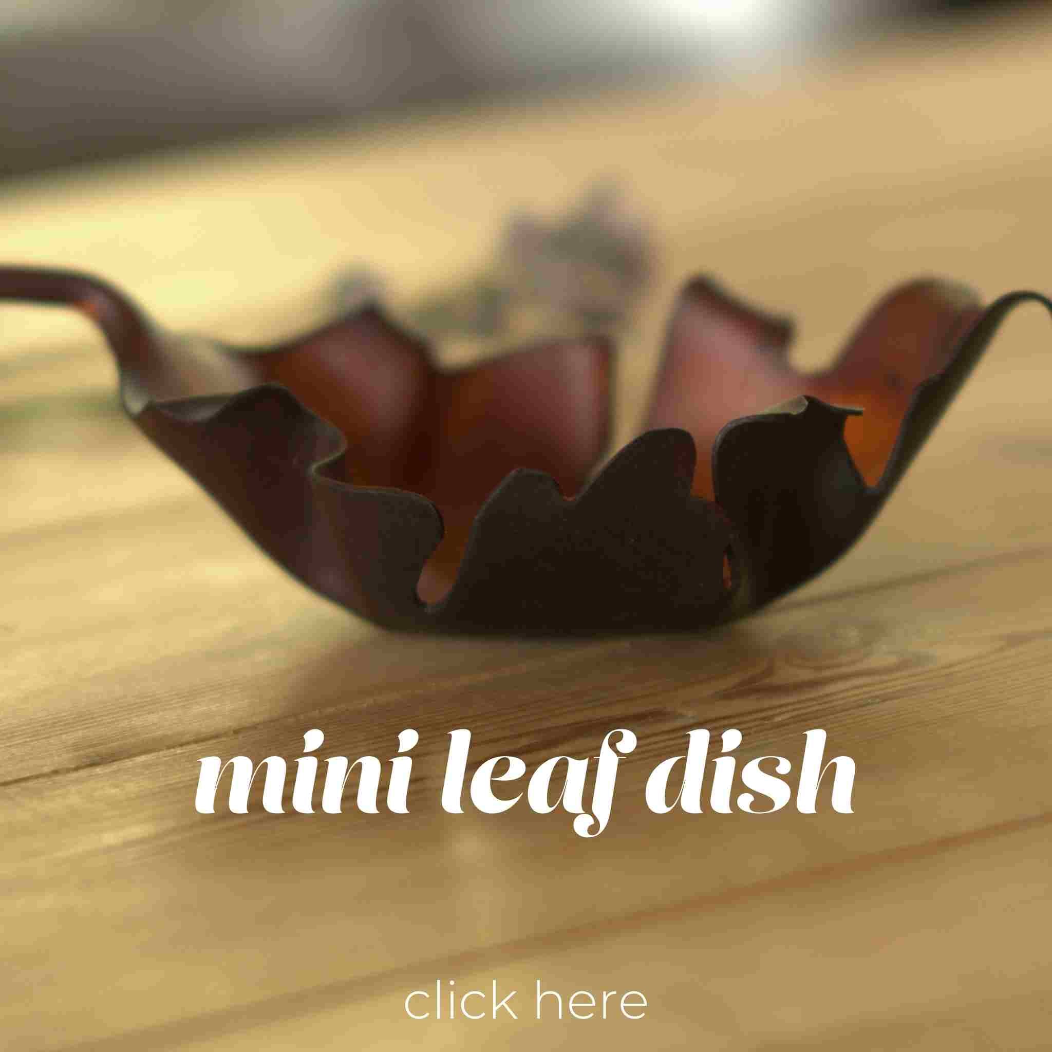 Make your own moulded leather leaf dish with a free project template and tutorial from Identity Leathercraft