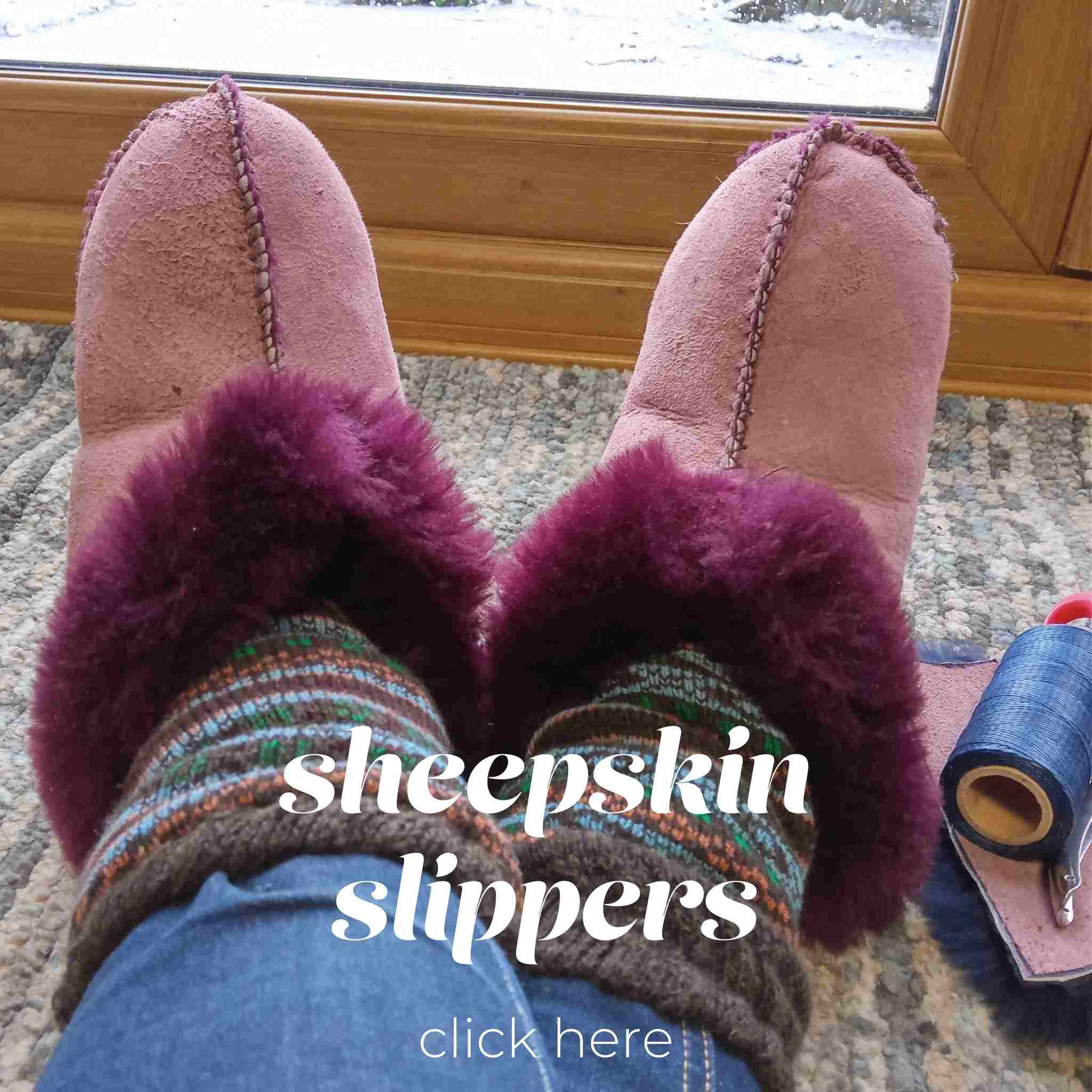 Cosy up your feet with this free project and tutorial for sheepskin slippers from Identity Leathercraft