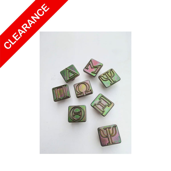 Single Greek Letter/Symbol Leather Stamps