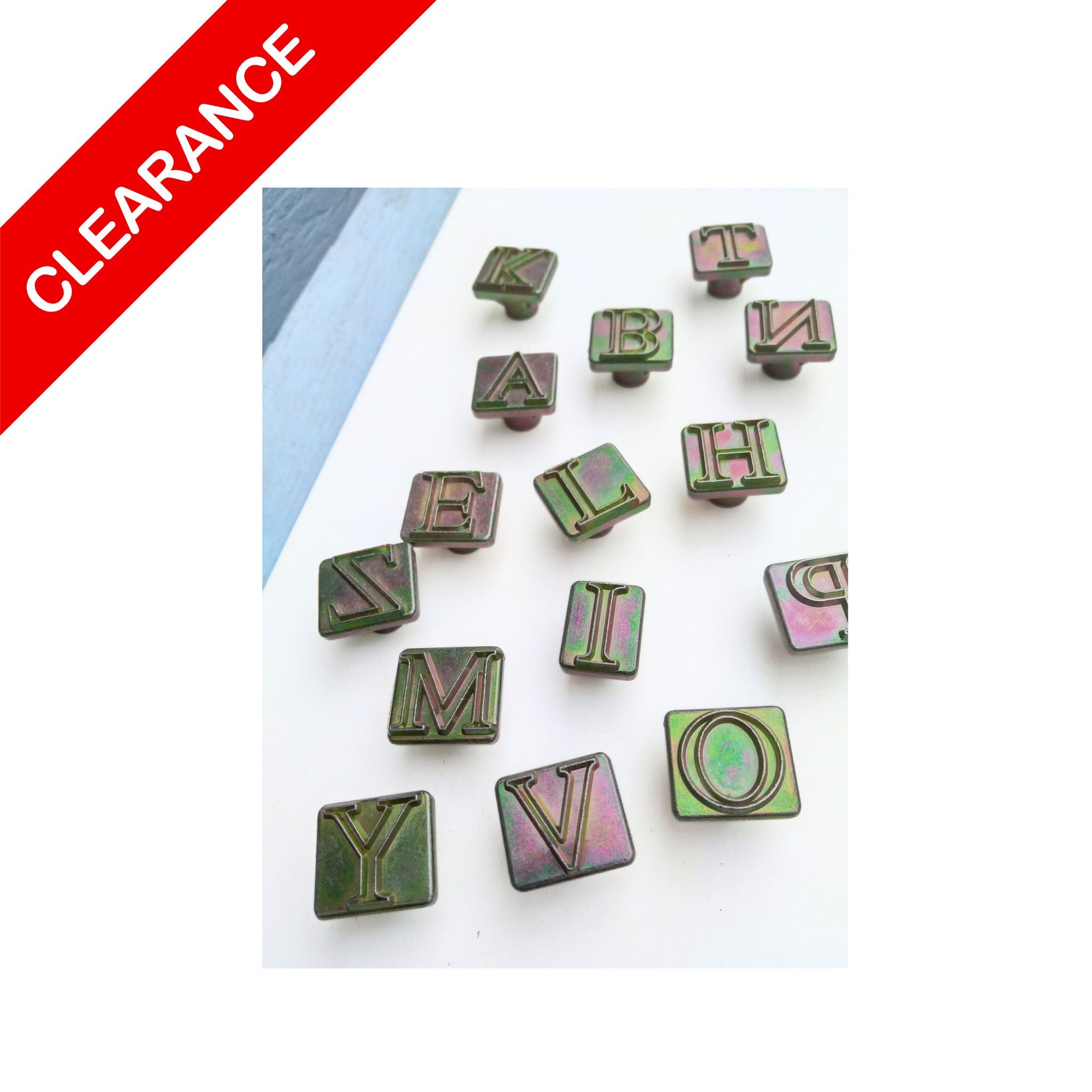 Single Letter Leather Stamps