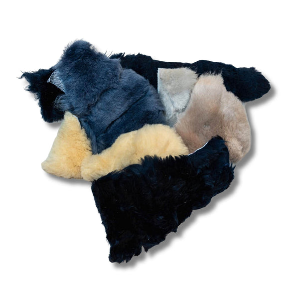 Sheep Wool Pieces - Deep Pile from Identity Leathercraft ideal for dyeing, buffing, padding, repairs