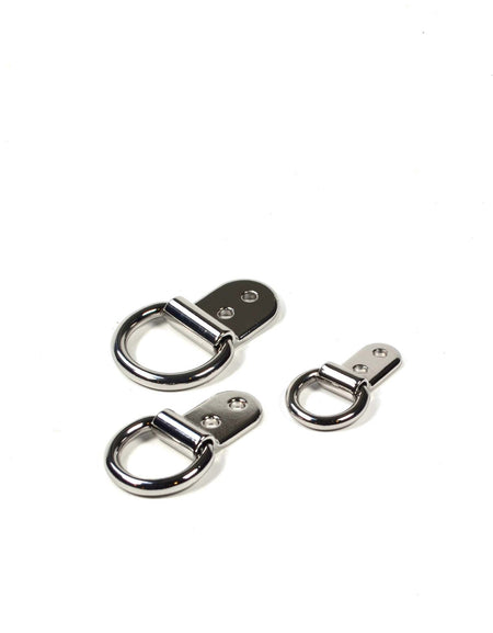 Nickel Plate Solid Steel Clip Dee from Identity Leathercraft