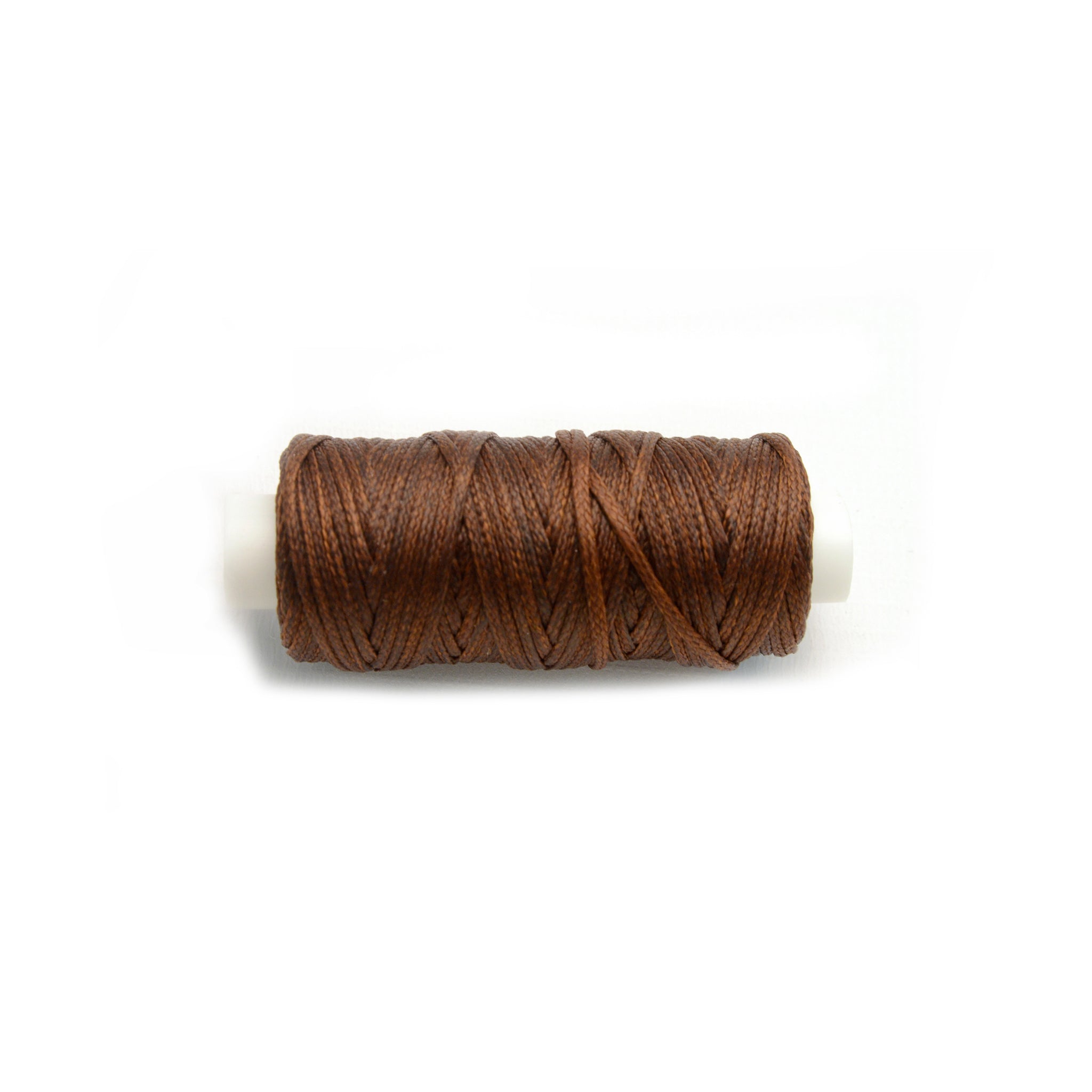 Brown Waxed Braided Cord from Identity Leathercraft