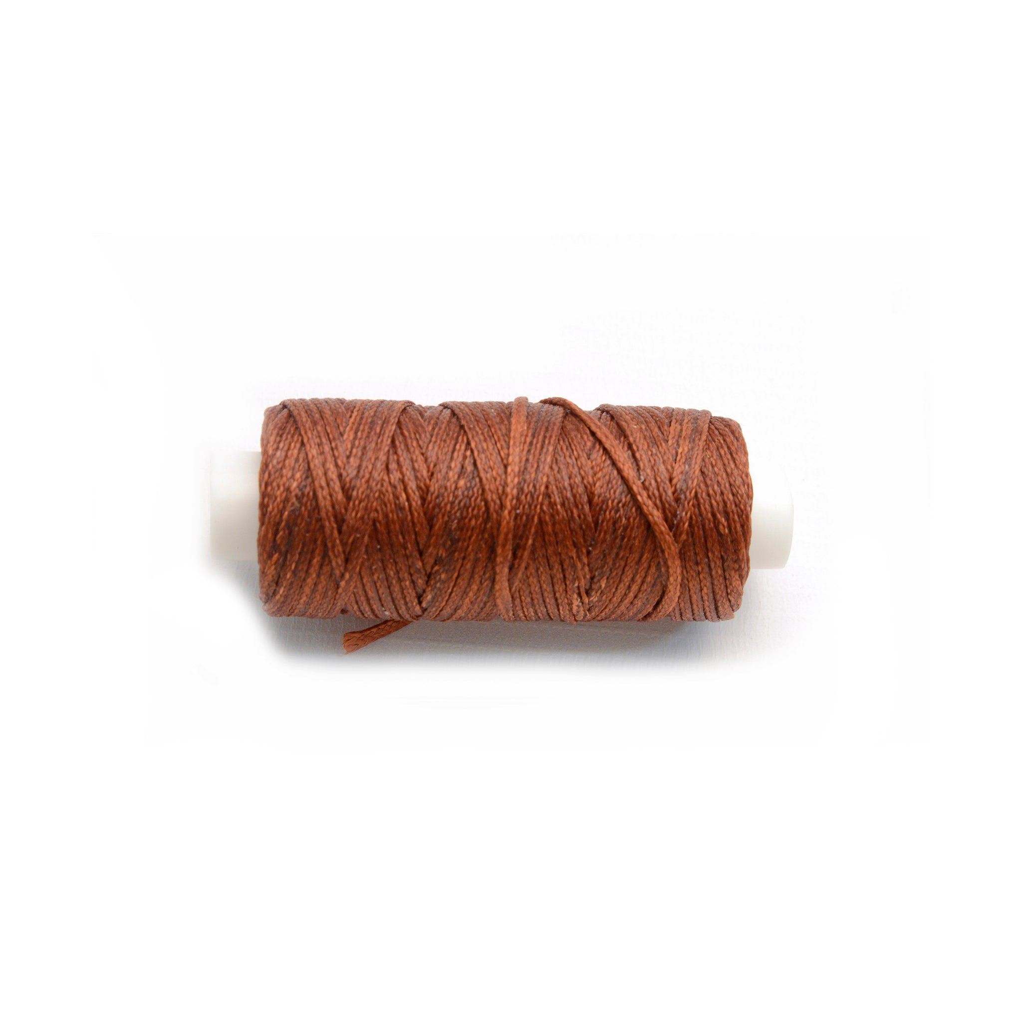 Rust Waxed Braided Cord from Identity Leathercraft