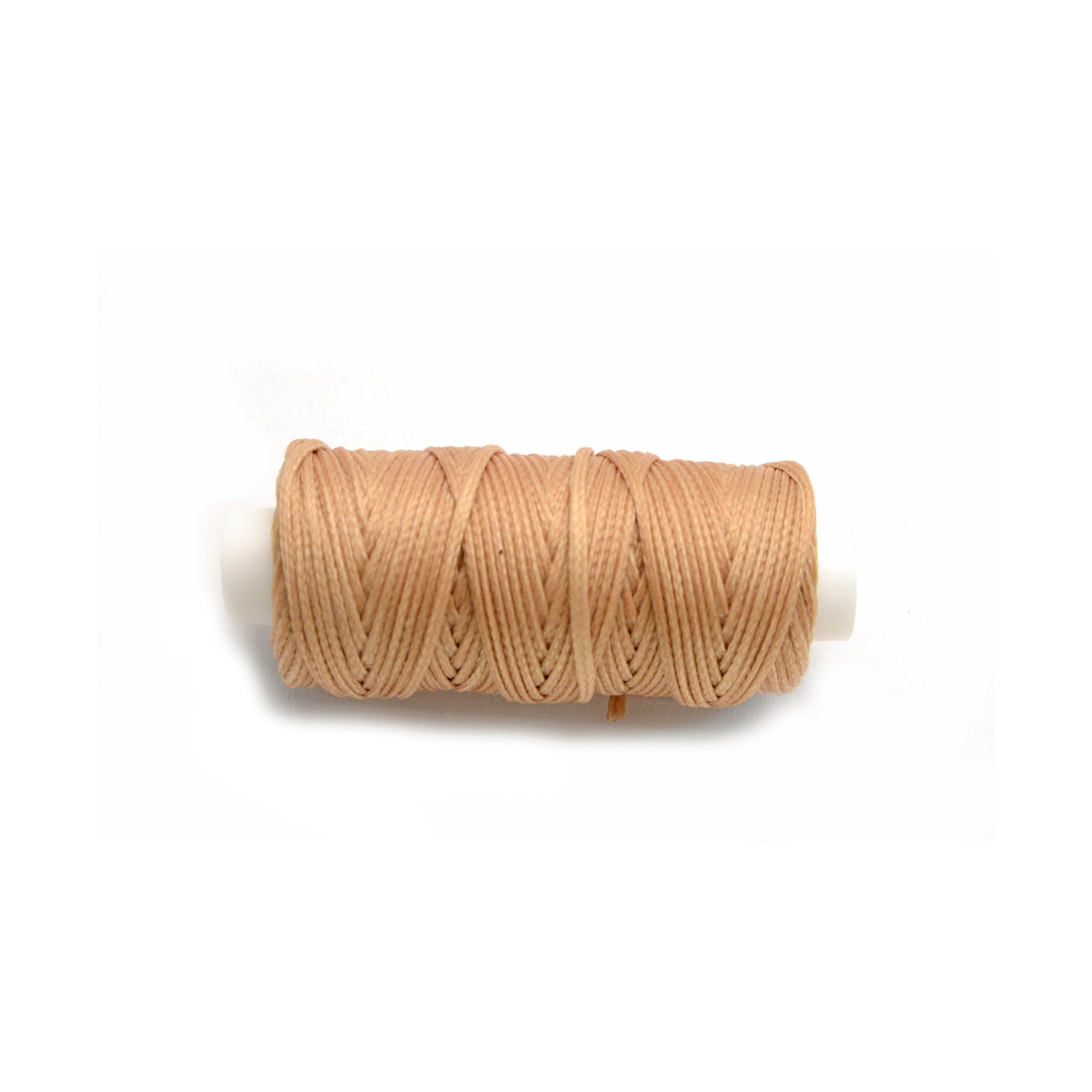 Beige Waxed Braided Cord from Identity Leathercraft