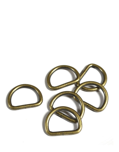 Antique Brass Dee Rings from Identity Leathercraft