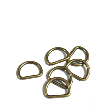 25 mm / 1 inch D Ring in Antique Brass Finish – Tantalizing Stitches